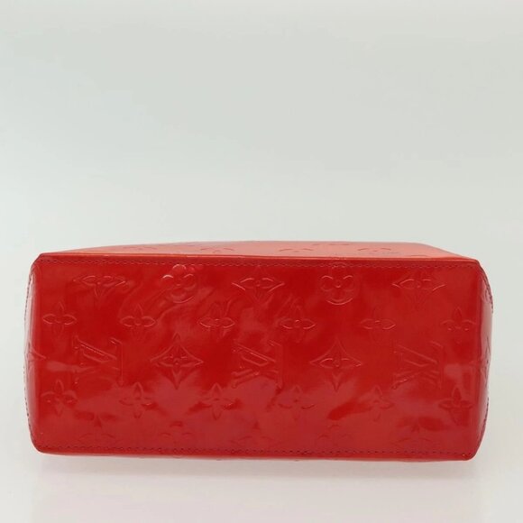 LOUIS VUITTON Monogram Vernis Reade PM Hand Bag Red Rouge M91088 LV Auth 140205 - Picture 7 of 16